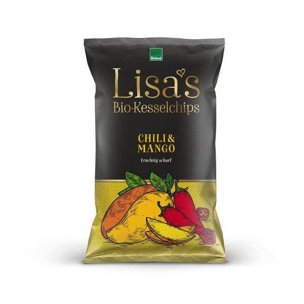 Lisas Kesselchips Chili & laktosefrei, nirmini Mango, 125g – glutenfrei